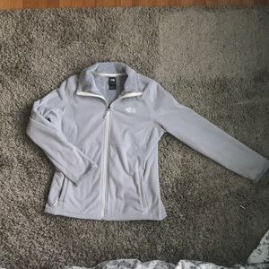 North Face Zip-Up Jacket in Light Blue
